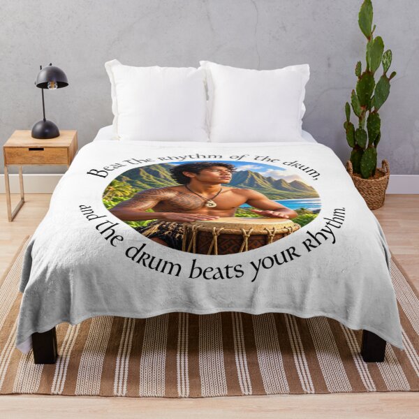 Item preview, Polynesian Joy Proverb - Beat the rhythm of the drum | Pacific Art designed and sold by ShakaLife.org.