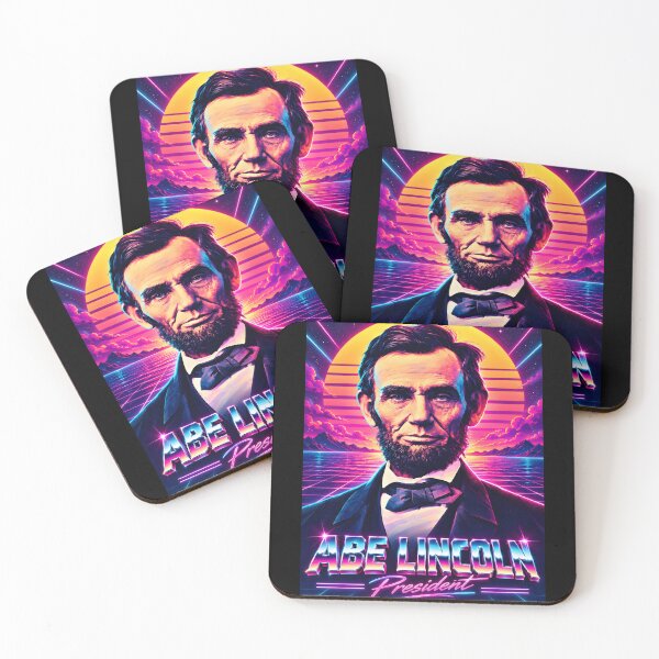 Item preview, Abe Lincoln Synthwave designed and sold by Durro.