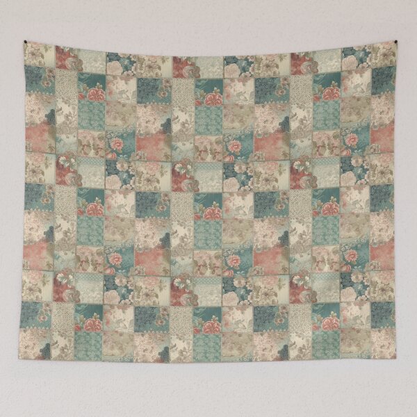 Item preview, Shabby Chic Vintage Floral Patchwork Pattern designed and sold by pinkal.