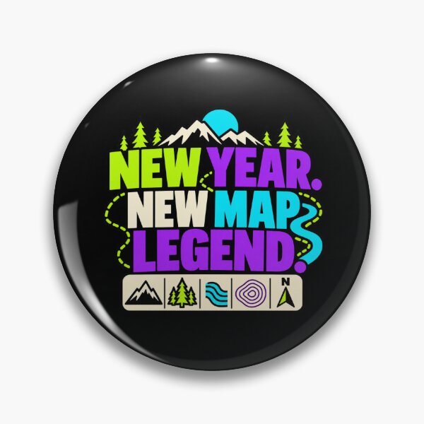 Item preview, New Year New Map Legend GIS Map Design Humor designed and sold by DreamLayerStudio.