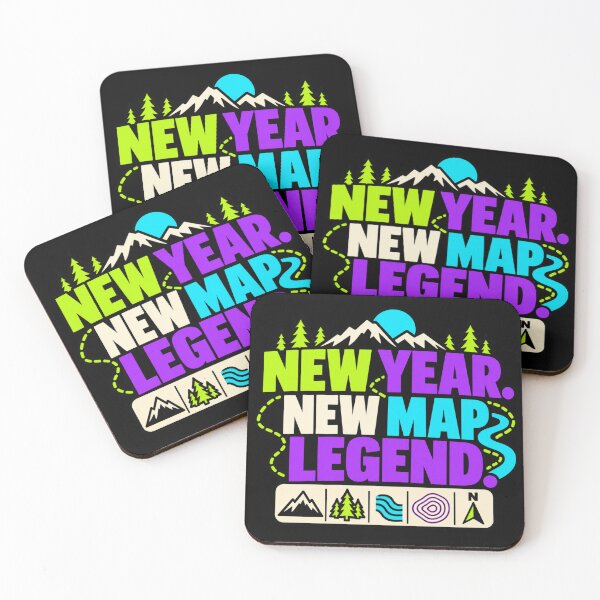 Item preview, New Year New Map Legend GIS Map Design Humor designed and sold by DreamLayerStudio.