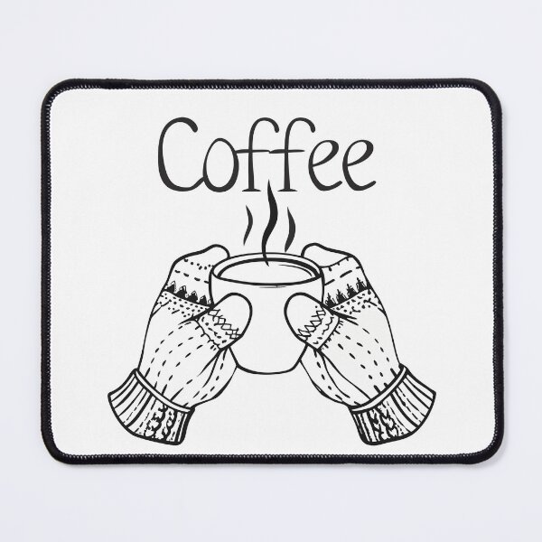 Item preview, Mittens Holding Coffee Cozy Winter Gift 1 designed and sold by OneLine Studio.