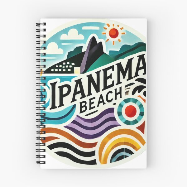 Item preview, Ipanema Beach Retro Graphic – Rio de Janeiro Brazil Travel Art Small designed and sold by ChicClicker.