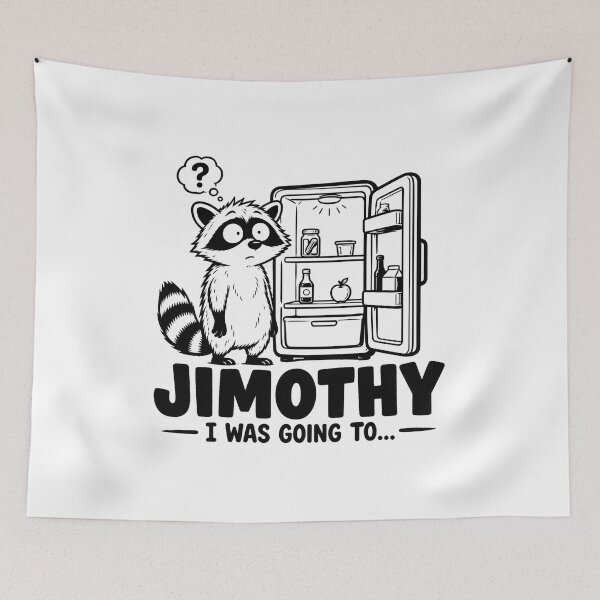 Item preview, Jimothy Raccoon Fridge Funny designed and sold by ViolettaGlass.