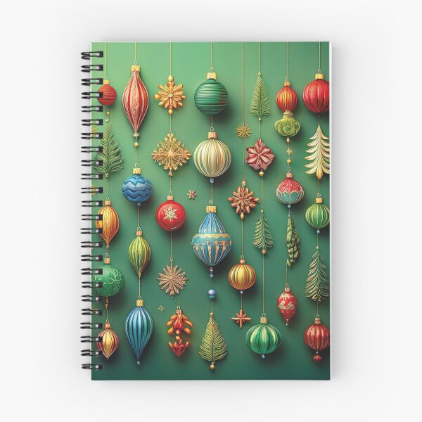 Item preview, Vintage christmas baubles on green designed and sold by Photopat.