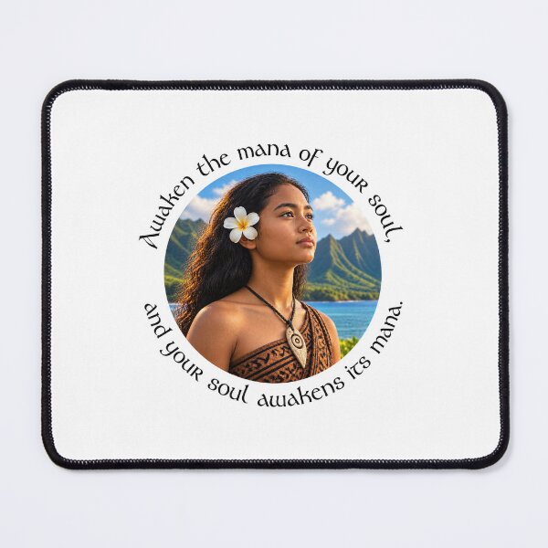 Item preview, Polynesian Empowerment Proverb - Awaken the mana of your soul | Pacific Art designed and sold by ShakaLife.org.