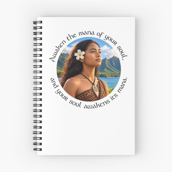 Item preview,  Polynesian Empowerment Proverb - Awaken the mana of your soul | Pacific Art designed and sold by ShakaLife.org.