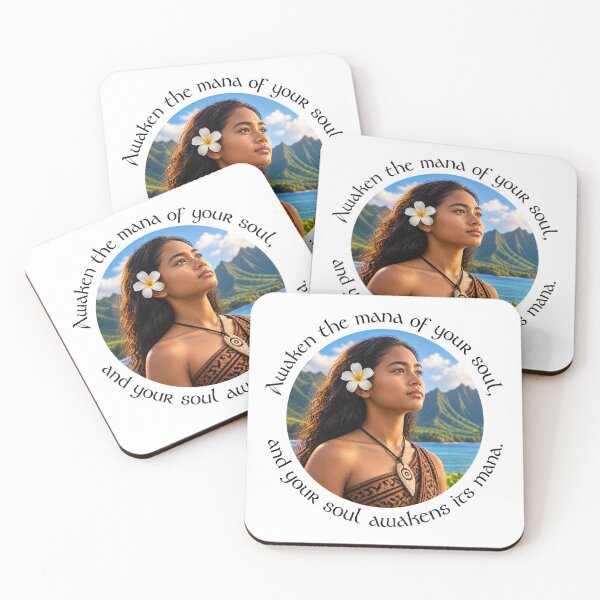 Item preview,  Polynesian Empowerment Proverb - Awaken the mana of your soul | Pacific Art designed and sold by ShakaLife.org.