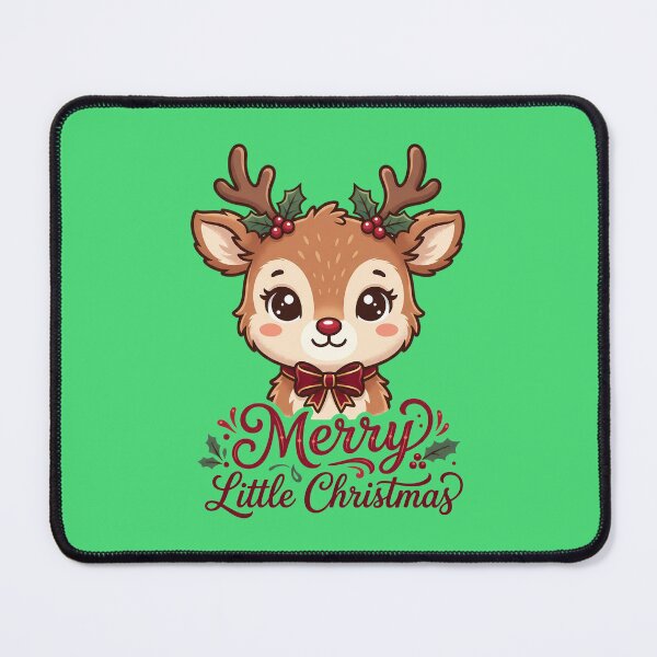 Item preview, Merry Little Christmas - Cute Reindeer - Holiday designed and sold by GlimTig.