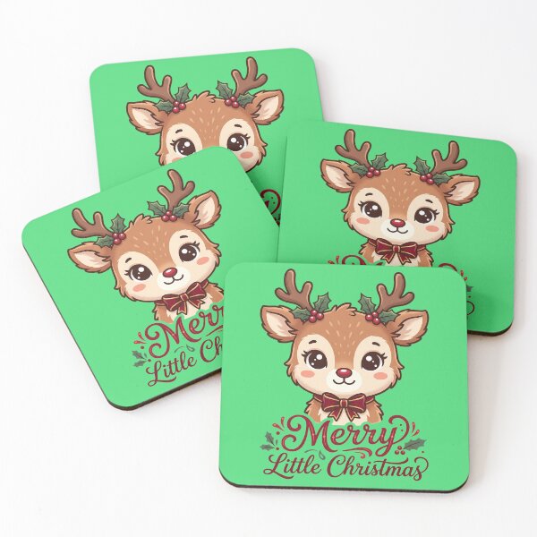 Item preview, Merry Little Christmas - Cute Reindeer - Holiday designed and sold by GlimTig.