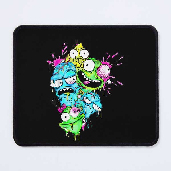 Item preview, Vibrant Melting Monster Heads designed and sold by MerlinBeaupre.