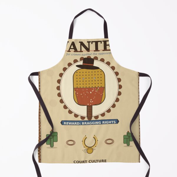 Item preview, Padel Wanted Western Outlaw Design designed and sold by CourtCultureHQ.