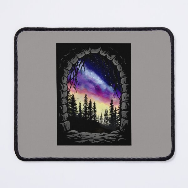 Item preview, Cosmic Galaxy Forest Woman Silhouette Art-92 designed and sold by FabianSchloe.