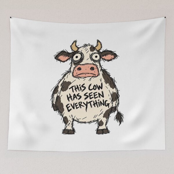 Item preview, This Cow Has Seen Everything designed and sold by MonkiFlipp.