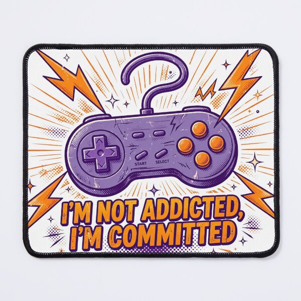 Item preview, im-not-addicted-im-committed-funny-gamer designed and sold by kyoubi100.
