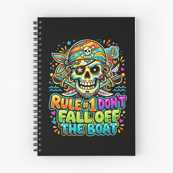 Item preview, Rule #1 Don't Fall Off The Boat Pirate Boating Sailor Ocean Enthusiast designed and sold by PopStars1993.