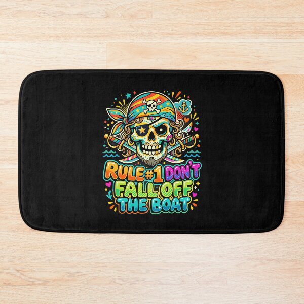 Item preview, Rule #1 Don't Fall Off The Boat Pirate Boating Sailor Ocean Enthusiast designed and sold by PopStars1993.