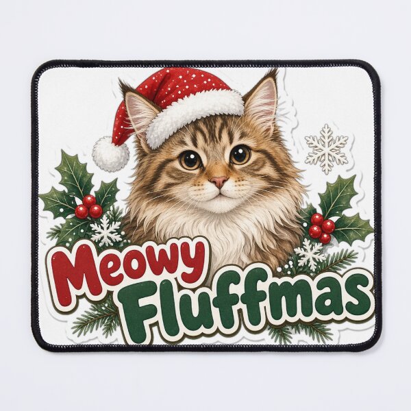 Item preview, Maine Coon Cat Mom Christmas Meowy Fluffmas Gift designed and sold by Soft Merch.