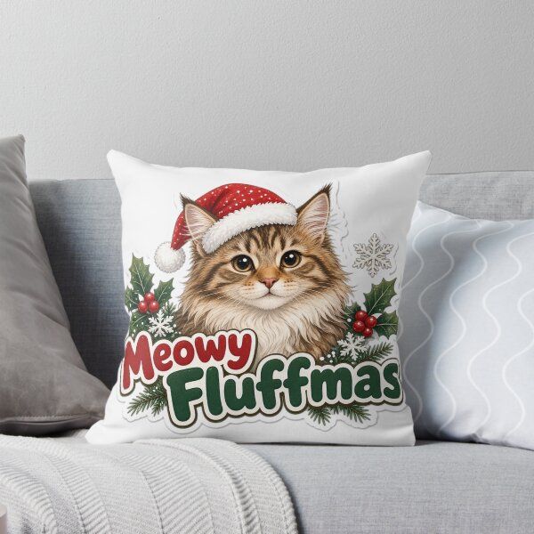 Item preview, Maine Coon Cat Mom Christmas Meowy Fluffmas Gift designed and sold by Soft Merch.