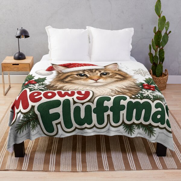 Item preview, Maine Coon Cat Mom Christmas Meowy Fluffmas Gift designed and sold by Soft Merch.