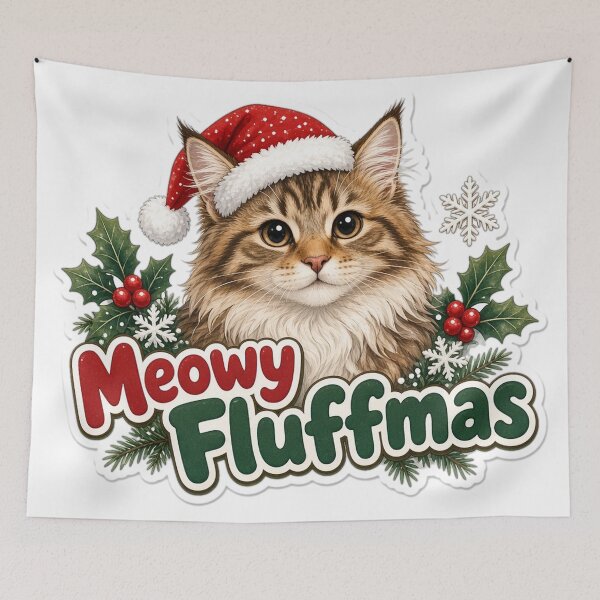 Item preview, Maine Coon Cat Mom Christmas Meowy Fluffmas Gift designed and sold by Soft Merch.