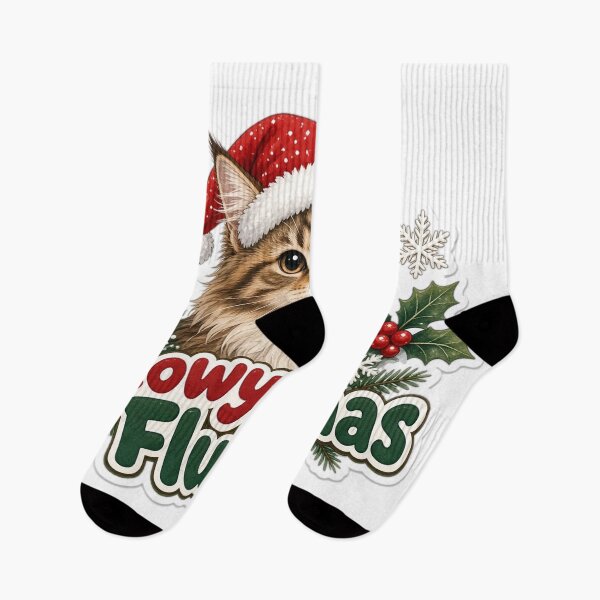 Item preview, Maine Coon Cat Mom Christmas Meowy Fluffmas Gift designed and sold by Soft Merch.