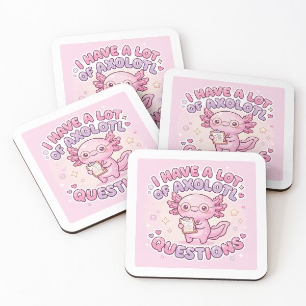 Item preview, Cute Axolotl Questions Funny Science Pun Kawaii Gift designed and sold by Arc2020.