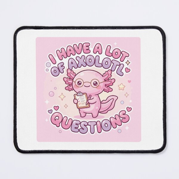 Item preview, Cute Axolotl Questions Funny Science Pun Kawaii Gift designed and sold by Arc2020.