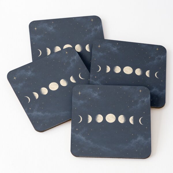 Item preview, Celestial Moon Phases Journal Cover designed and sold by thetechnopath.
