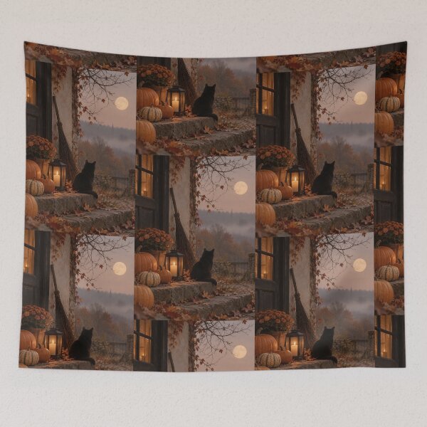 Item preview, Halloween Spooky Cat designed and sold by RobertMartinArt.