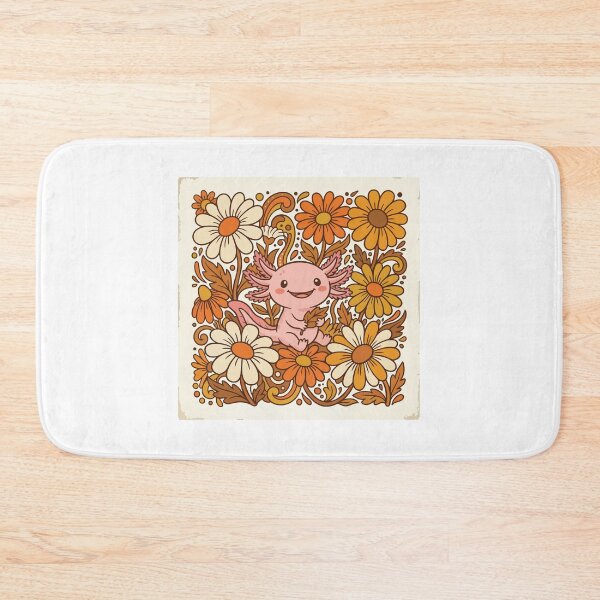 Item preview, Groovy Retro 70s Flower Power Axolotl Vintage Design designed and sold by Arc2020.