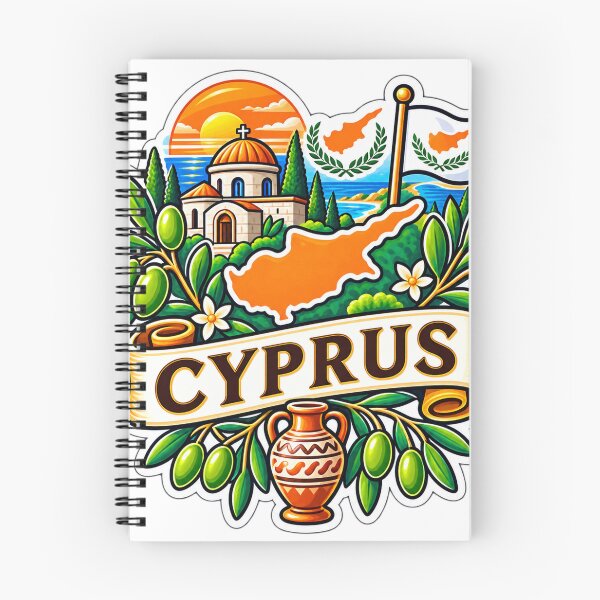 Item preview, Cyprus Travel Souvenir – Mediterranean Island Art Small designed and sold by ChicClicker.