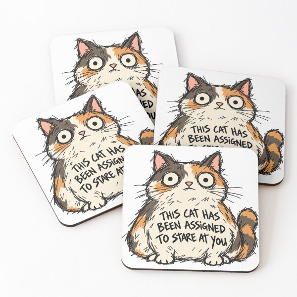 Item preview, This Cat Has Been Assigned To Stare At You designed and sold by MonkiFlipp.