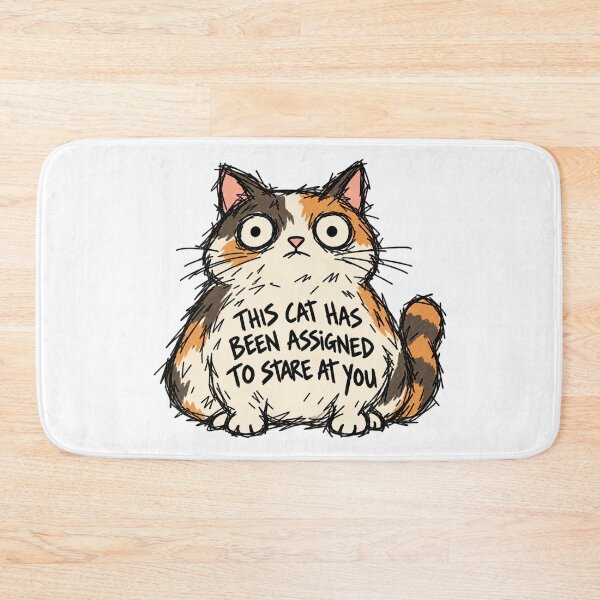 Item preview, This Cat Has Been Assigned To Stare At You designed and sold by MonkiFlipp.