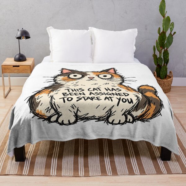 Item preview, This Cat Has Been Assigned To Stare At You designed and sold by MonkiFlipp.