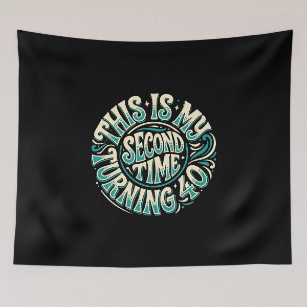 Item preview, This Is My Second Time Turning 40 Eightieth Birthday Humor designed and sold by PopStars1993.