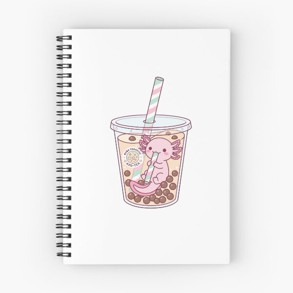 Item preview, Boba Tea Axolotl Cute Bubble Tea Drinker Kawaii Art designed and sold by Arc2020.