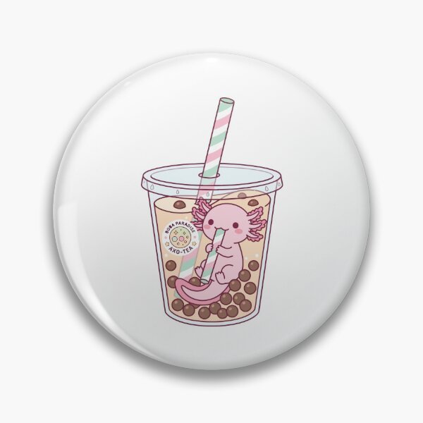 Item preview, Boba Tea Axolotl Cute Bubble Tea Drinker Kawaii Art designed and sold by Arc2020.