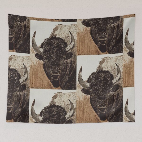 Item preview, Bison Front View Portrait designed and sold by AGameArtist.