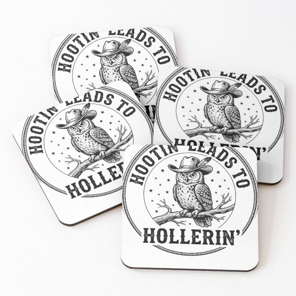 Item preview, Hootin' Leads To Hollerin' Western Country Owl Cowboy Saying designed and sold by ZAbiriarto.