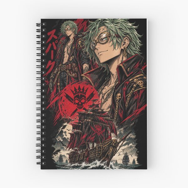 Item preview, Spark The Tinkerer Black Mark Crew Anime Pirate Manga Graphic designed and sold by Boomaroo.