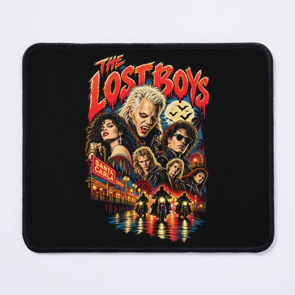 Item preview, The Lost Boys Vintage Vampire Movie Poster | 1980s Horror | Santa Carla Neon Vampire Art designed and sold by DopeyRobot.