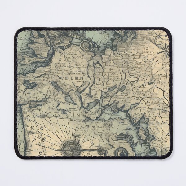 Item preview, Antique Style Nautical Chart World Map designed and sold by pinkal.