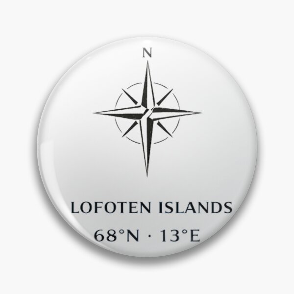 Item preview, Lofoten Norway Coordinates – Nordic Fjord Landscape Art designed and sold by ChicClicker.