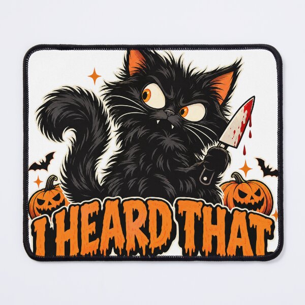 Item preview, Funny Black Cat With Knife Halloween Sticker designed and sold by PhelipeCasanova.