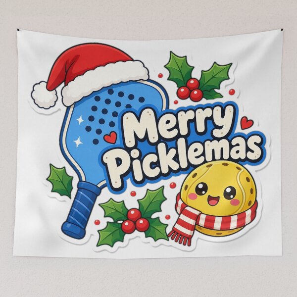 Item preview, Pickleball Christmas Merry Picklemas Gift designed and sold by Soft Merch.