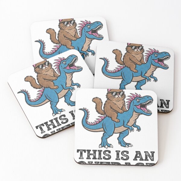 Item preview, This Is An Outrage Funny Cat Dinosaur Humor Sarcastic Pet Lover designed and sold by ZAbiriarto.