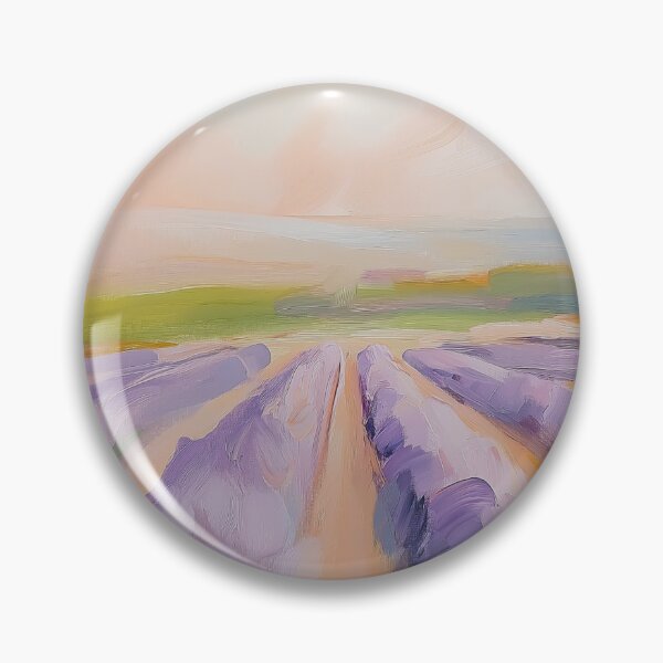 Item preview, Lavender Field at Sunset Oil Painting designed and sold by NatureSight.