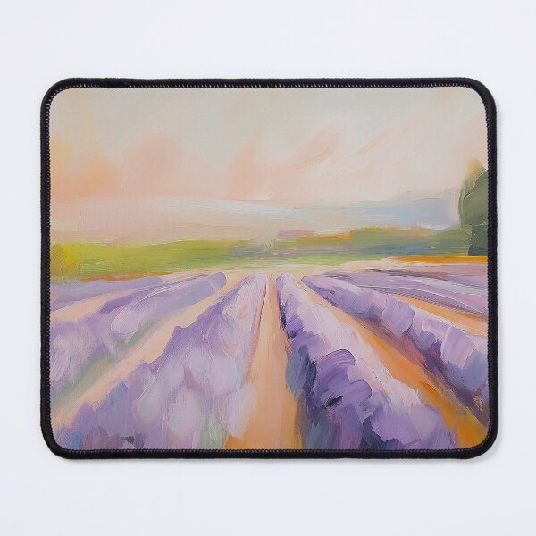 Item preview, Lavender Field at Sunset Oil Painting designed and sold by NatureSight.