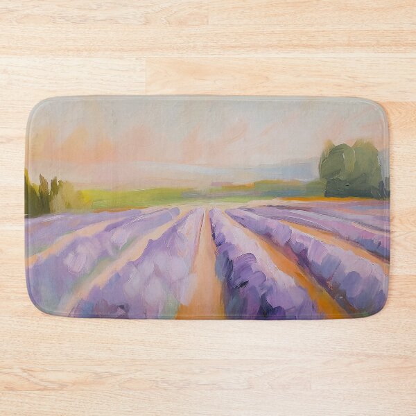 Item preview, Lavender Field at Sunset Oil Painting designed and sold by NatureSight.